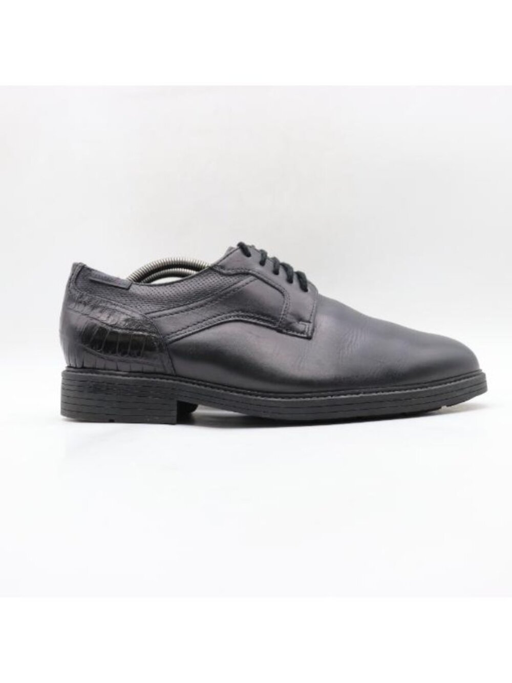 Mephisto Mobils Flavien Men's Size 9 Black Leather Oxfords Plain Toe Shoes